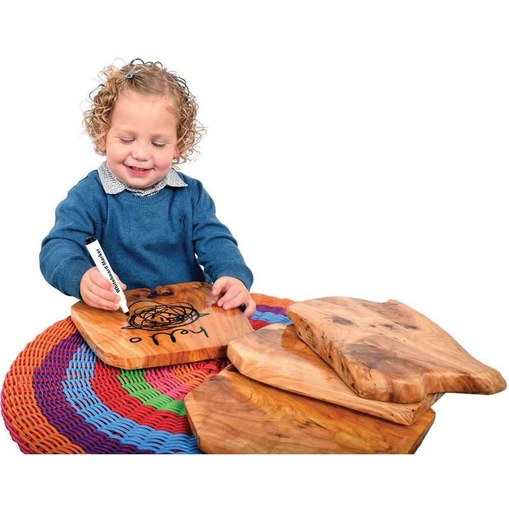 Natural Wooden Writing Boards Pk 3