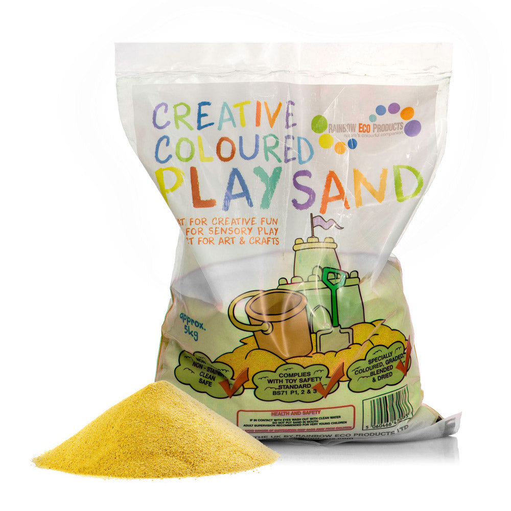 Coloured Play Sand (Yellow) 5Kg - The Ministry of Outdoor Education