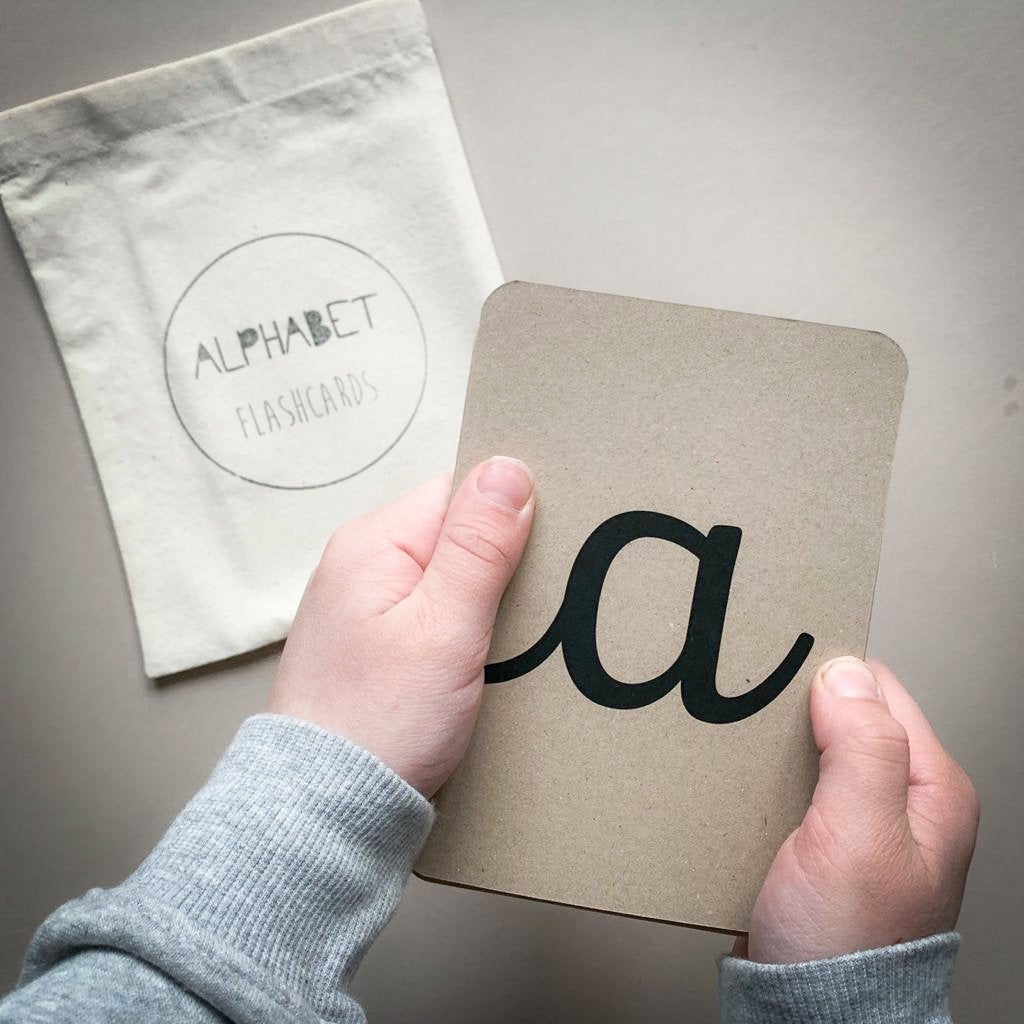 Flash Cards - Cursive Aphabet (Double Sided) - The Ministry of Outdoor Education