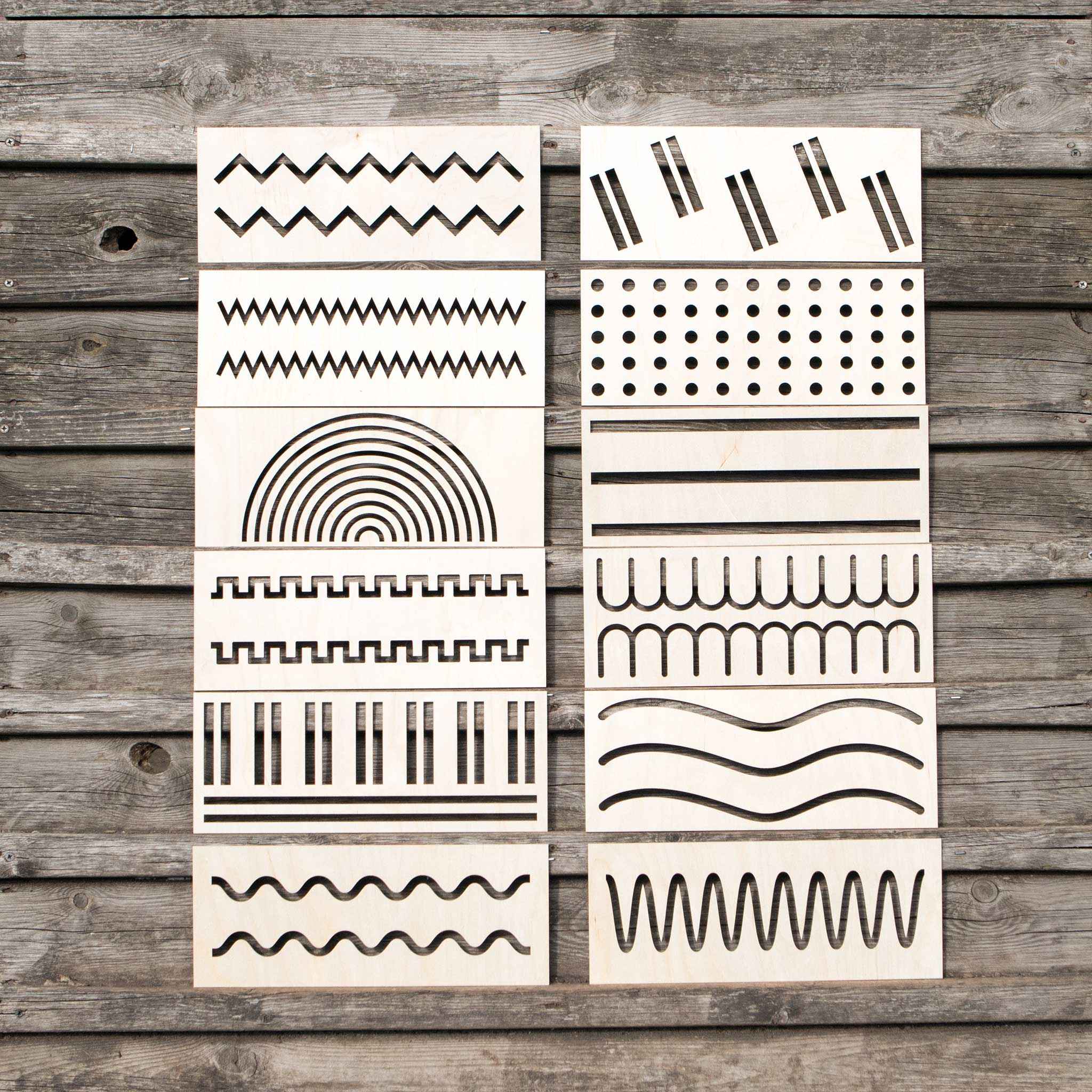 Pre-writing Tracing Boards (Set of 12)