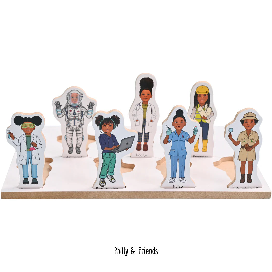 STEM Careers Wooden Small World Puzzle Play - The Ministry of Outdoor Education