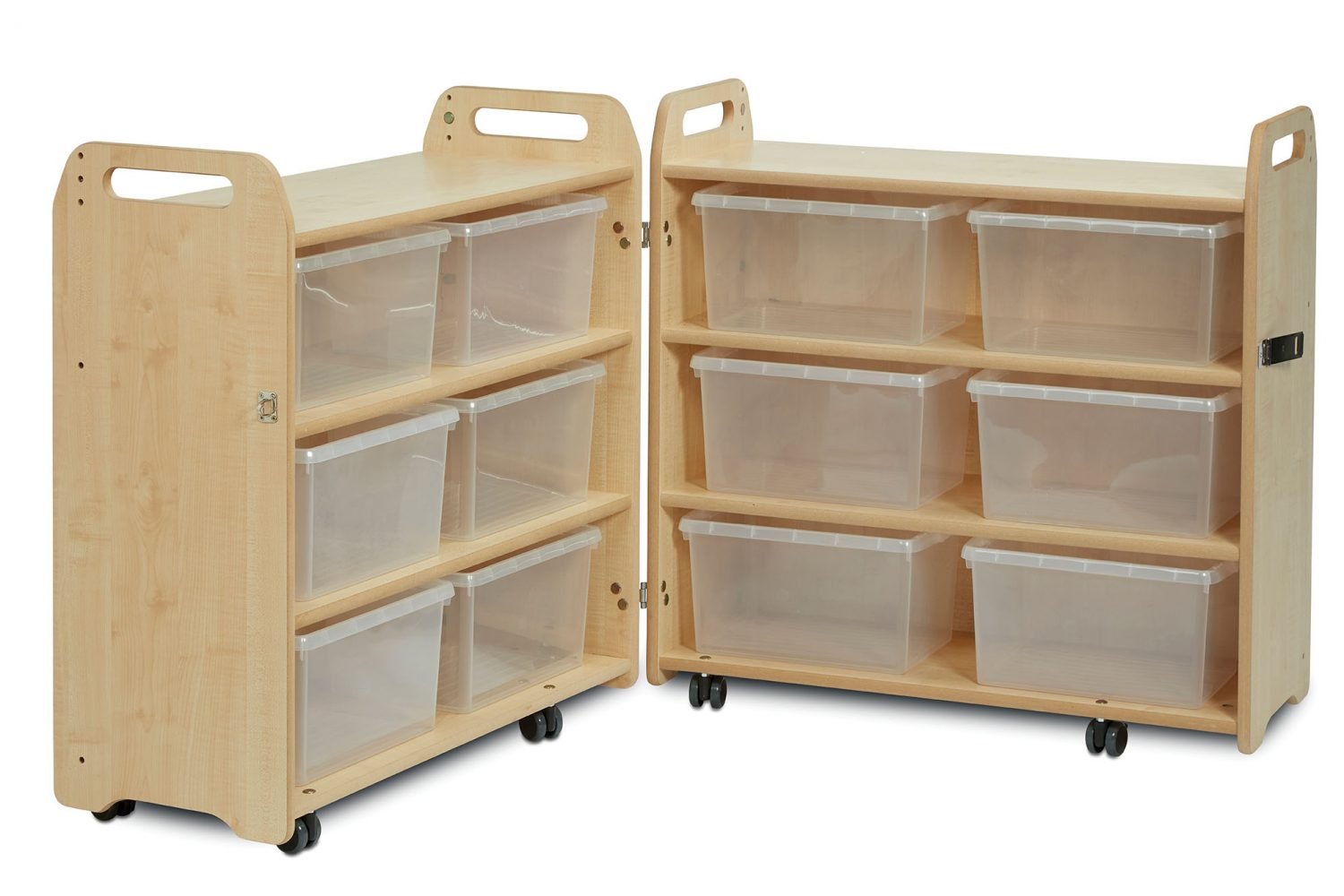 Pack-Away Cabinet with 12 Clear Tubs - The Ministry of Outdoor Education