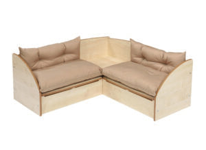 Reading Corner~ Maple With Tan Cushions (Maple)
