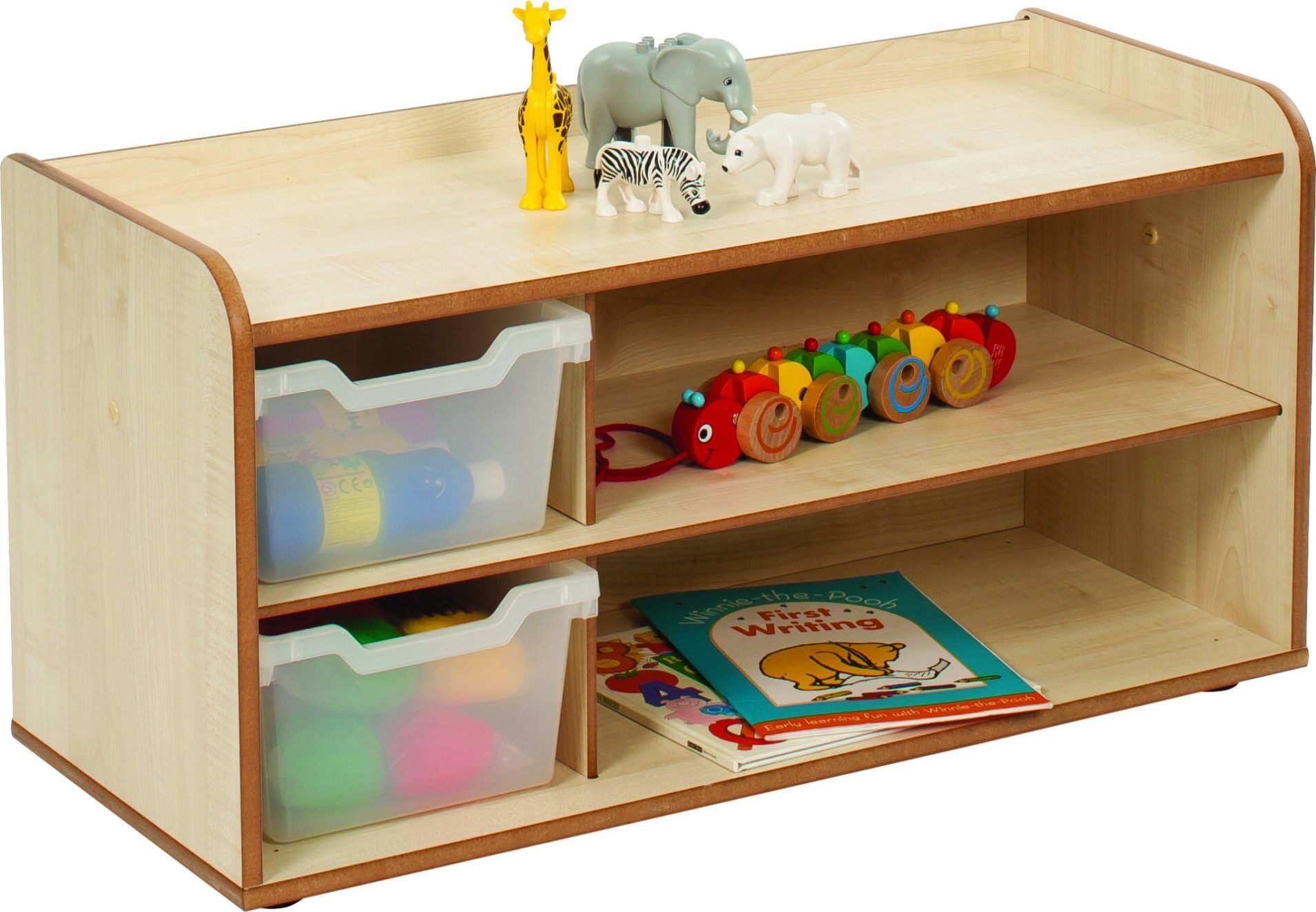 2 Tray Unit With Shelves (Maple) - The Ministry of Outdoor Education