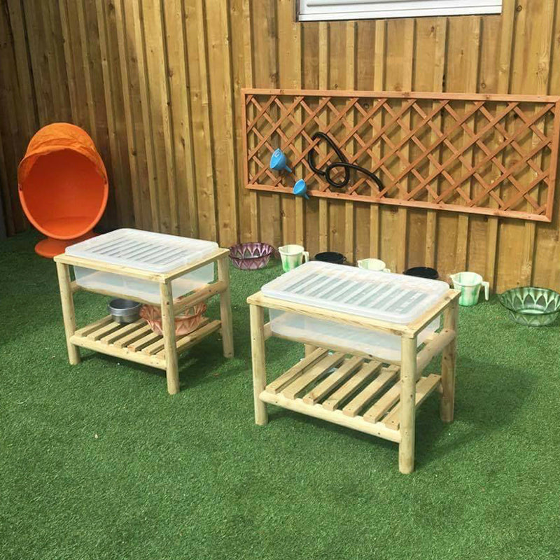 Sand and Water Tray Plus Shelf - The Ministry of Outdoor Education