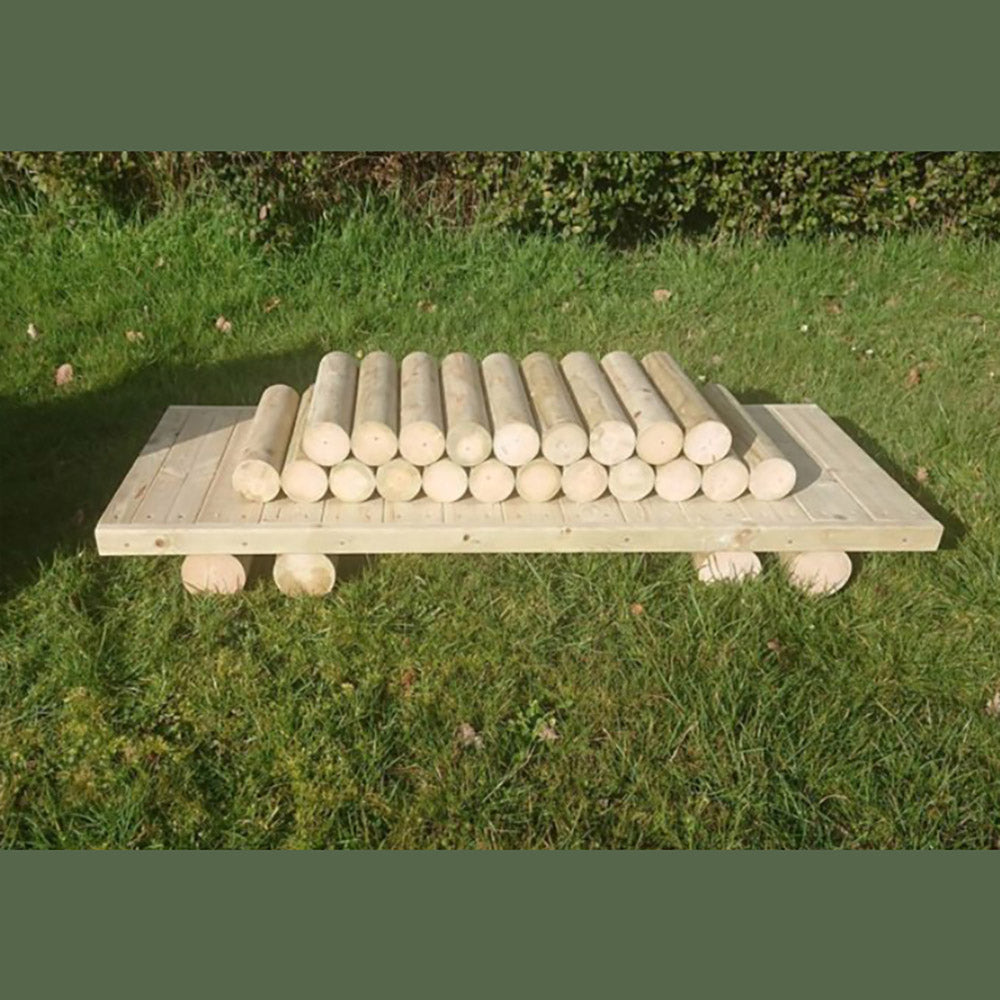 Garden Train - Log Carriage - The Ministry of Outdoor Education