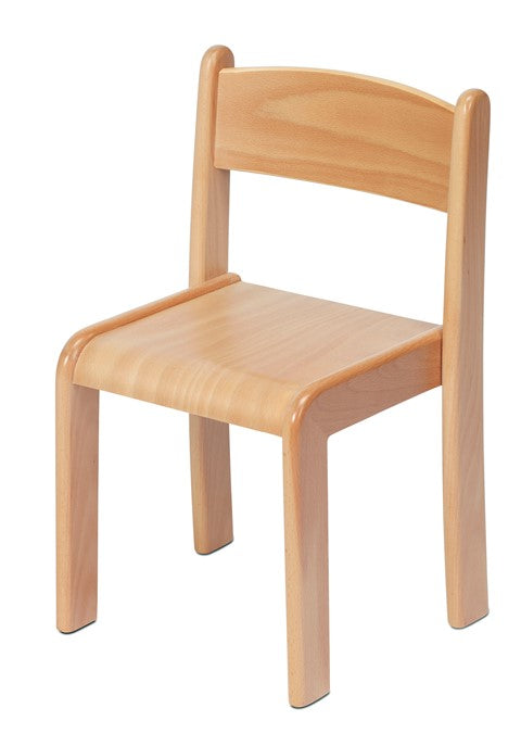 Beech Stacking Chair - Pack of 4 (Seat H210mm) - The Ministry of Outdoor Education