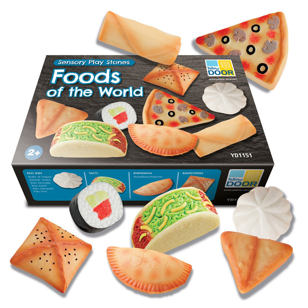 Sensory Play Stones - Foods Of The World Pk 8 - The Ministry of Outdoor Education