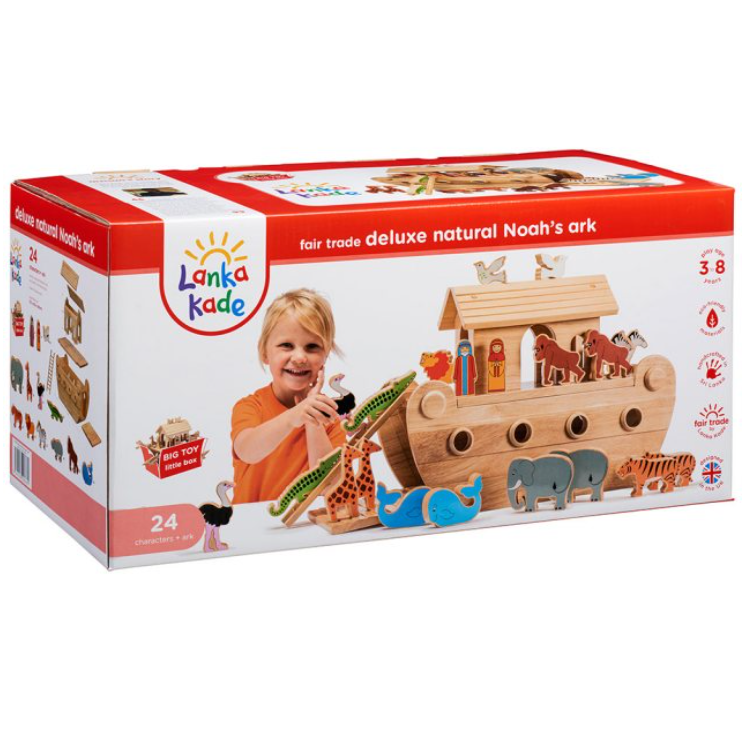 Deluxe Natural Ark with 24 Colourful Characters