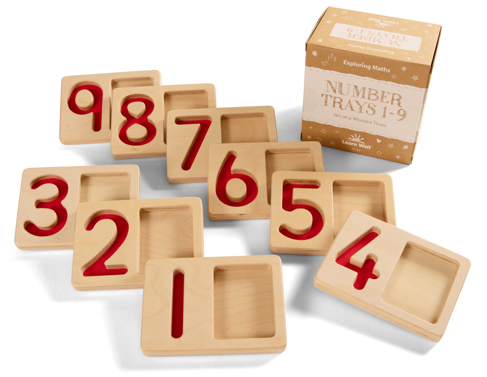 Number Trays 1 - 9