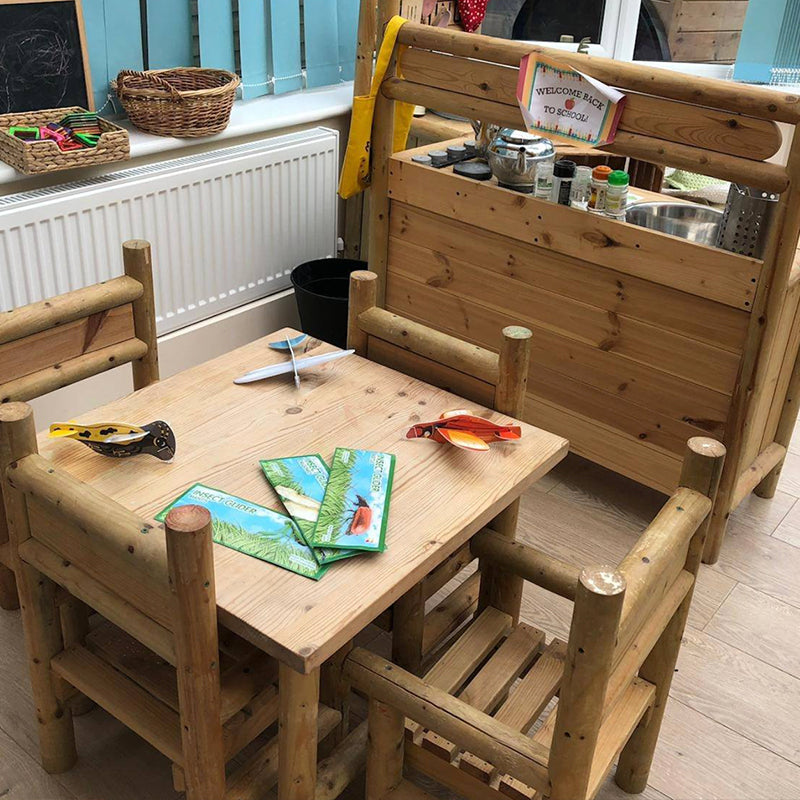 Indoor Table and Chair Set (4 Chairs with arms) - The Ministry of Outdoor Education