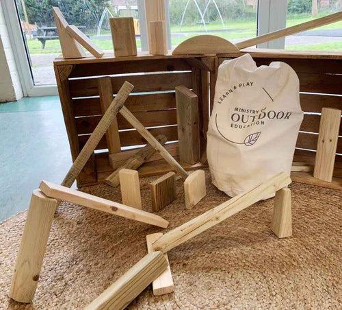 Wooden Loose Parts Set (Construction & Building Blocks)