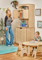 Compact Practitioner Station With Lockable Door Base