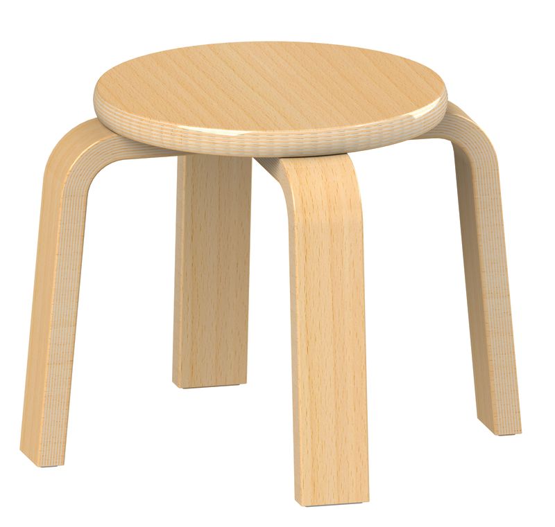 Wooden Stacking Stool H 21cm (Pk of 4) - The Ministry of Outdoor Education