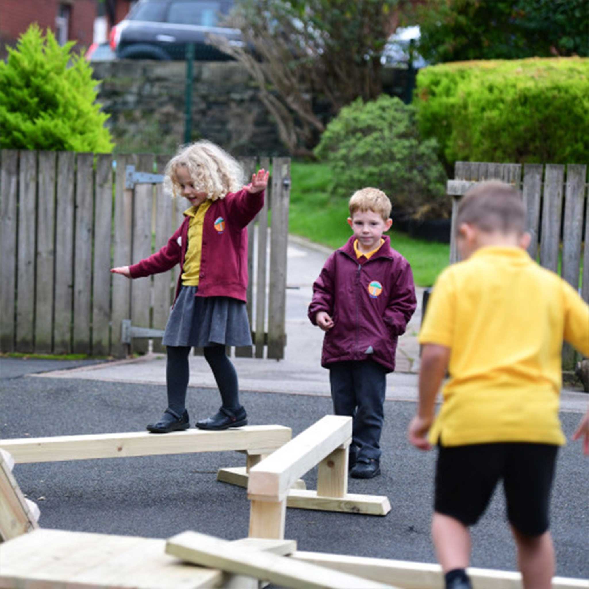 Triple Height Balance Beams