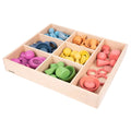 Rainbow Wooden Super Set & 7 Way Tray - The Ministry of Outdoor Education