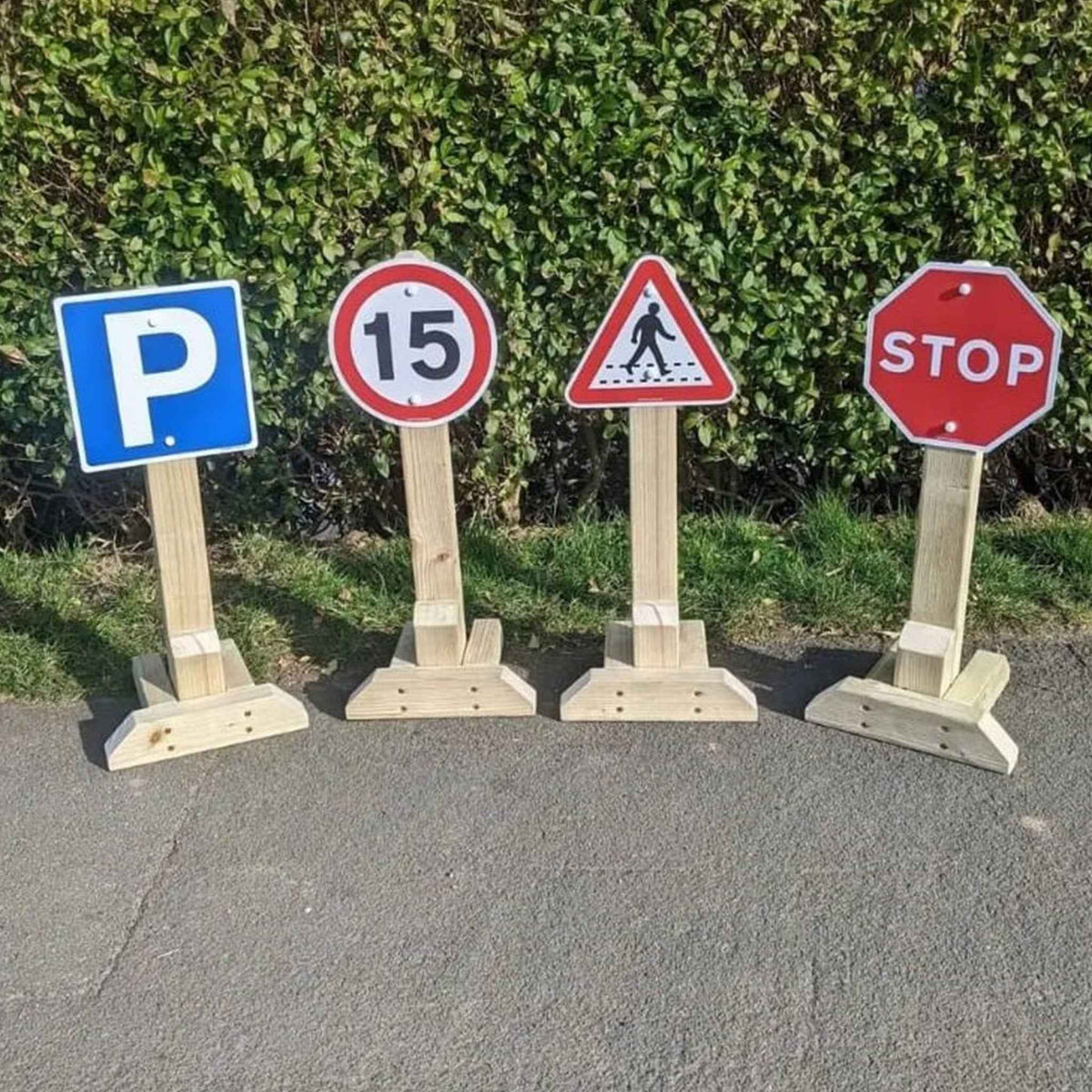 Wooden Road Signs - Set of 4 - The Ministry of Outdoor Education
