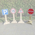 Wooden Road Sign - Stop