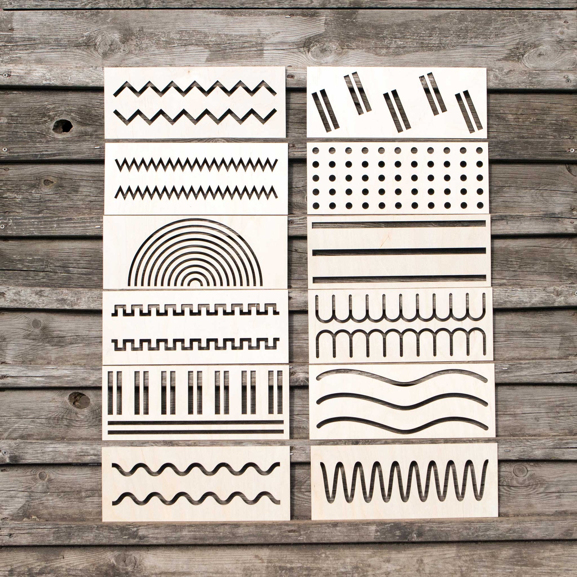 Pre-writing Tracing Boards (Set of 12)