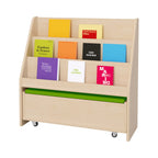 Book Display Unit with Pull-Out Bench