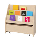 Book Display Unit with Pull-Out Bench