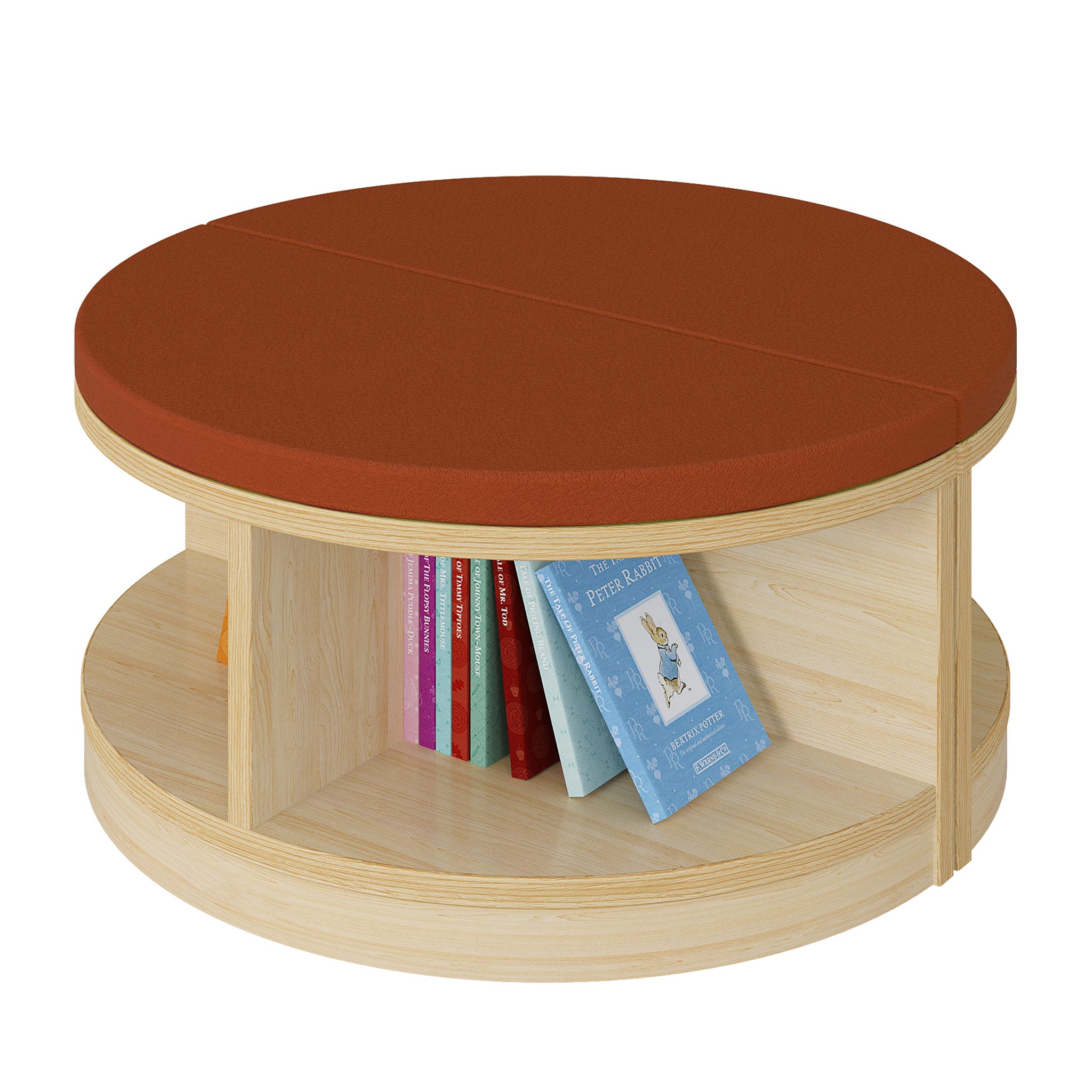 Large Round Reading Seat with Storage