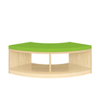Curved Reading Bench with Storage