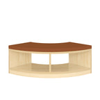 Curved Reading Bench with Storage
