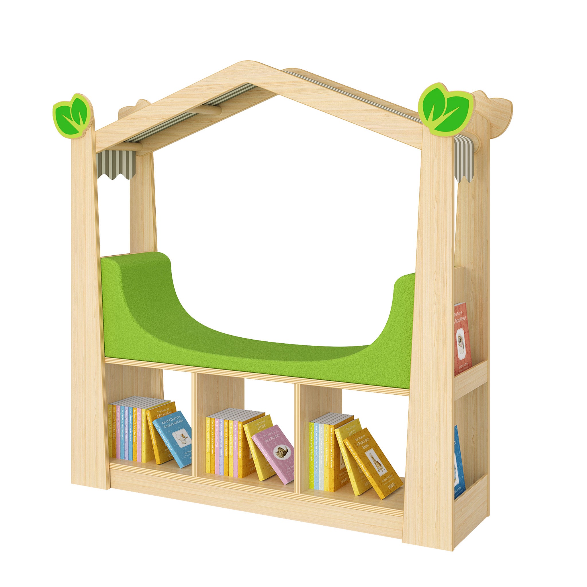 Reading Nook with Storage (Angled Roof)