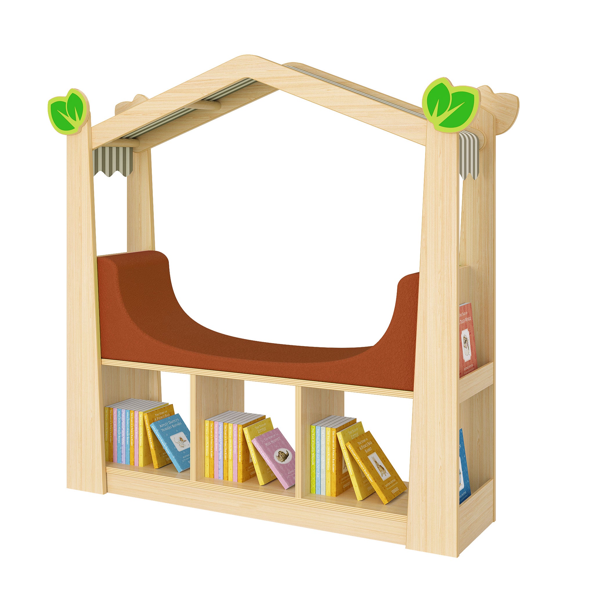 Reading Nook with Storage (Angled Roof)