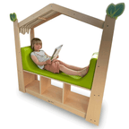 Reading Nook with Storage (Angled Roof)