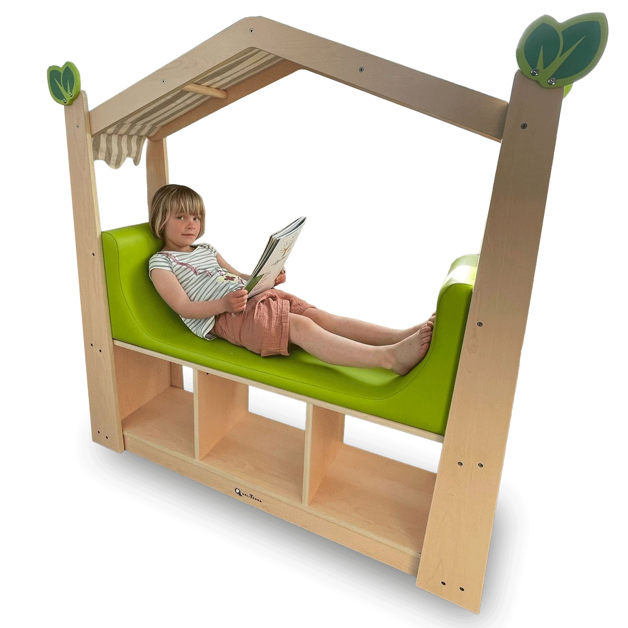 Reading Nook with Storage (Angled Roof)