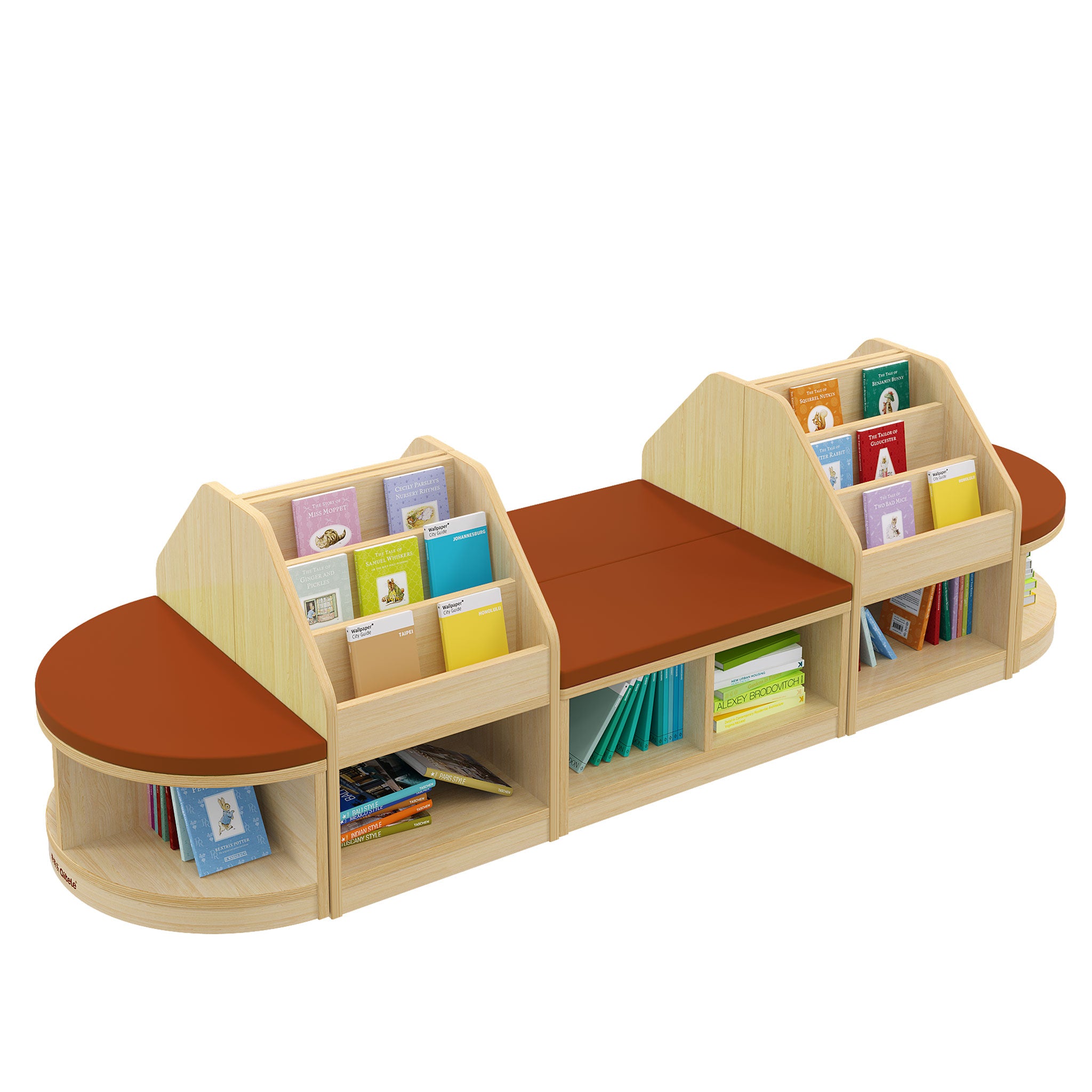 Double Reading Island with Storage