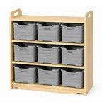 Mobile Three-Tier Storage Unit (with 9 CloudCubby™)