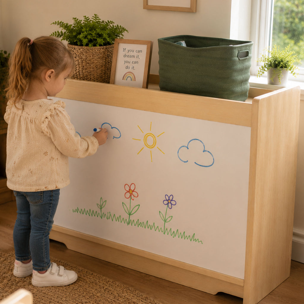Mobile Storage Unit (Whiteboard Back, CloudCubby™ compatible)