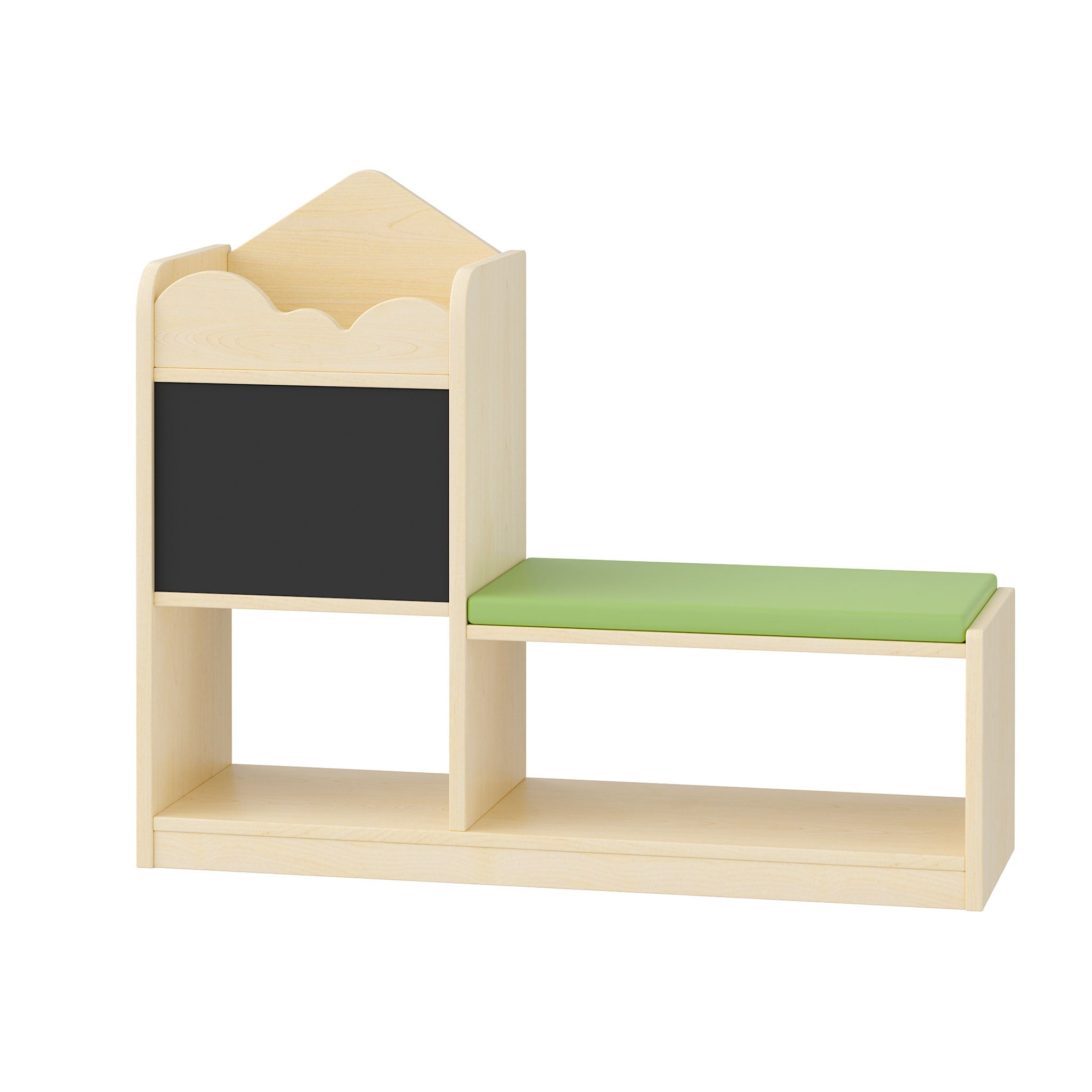 Bookshelf with Seat and Blackboard