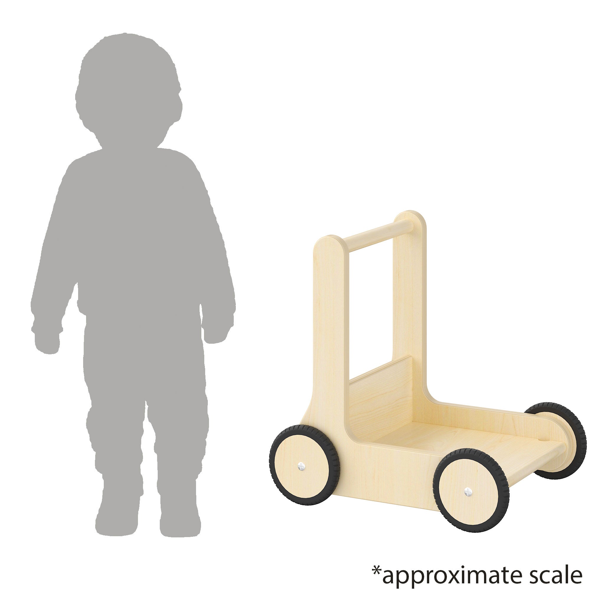 Wooden Baby & Toddler Trolley