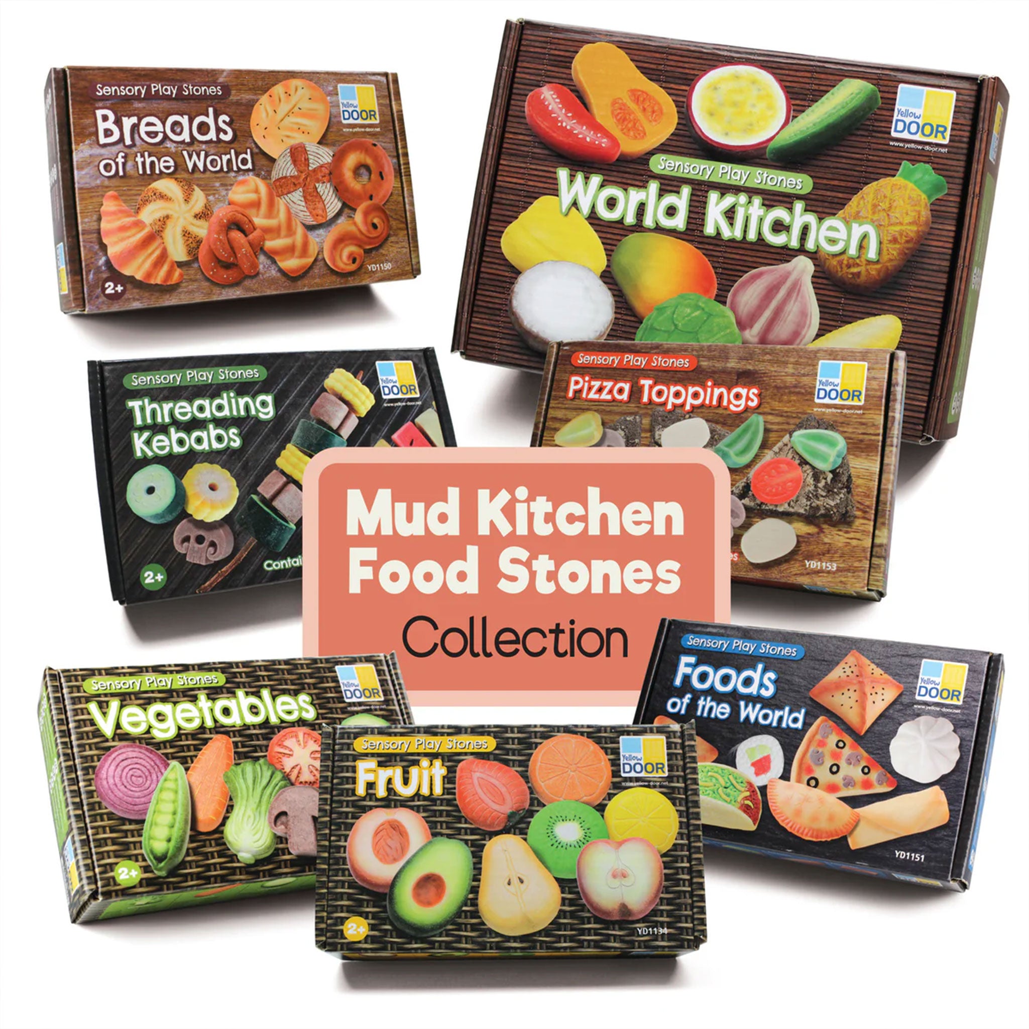 Mud Kitchen Food Stones Collection