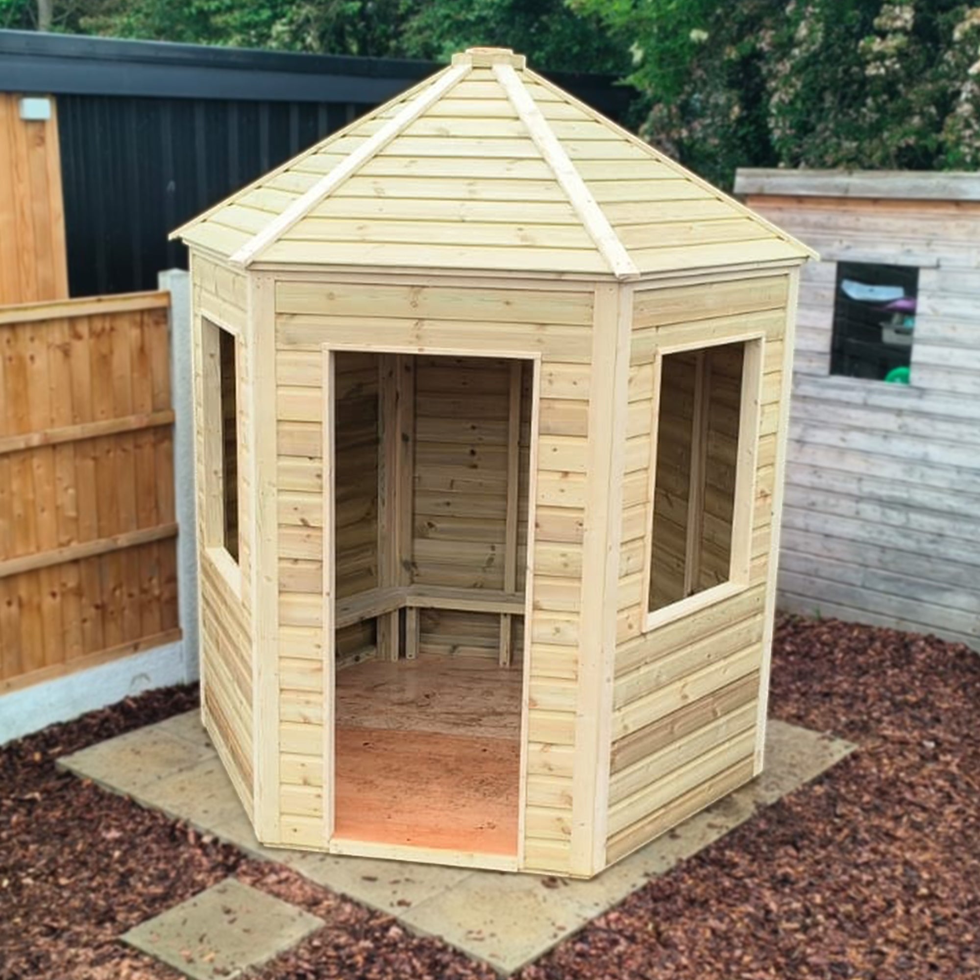 Hexagonal Play Hut - The Ministry of Outdoor Education