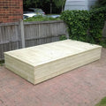 Wooden Sand Pit with Lid + Waterproof Cover - The Ministry of Outdoor Education