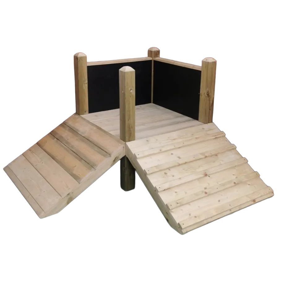Toddler Up & Over Climbing Frame (3 sections, Corner Unit)