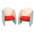 Mini Chair- Set Of 2 With Cushions (Maple) - The Ministry of Outdoor Education