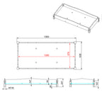 Stackable Wooden Bed (130 cm)