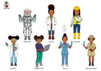STEM Careers Wooden Small World Puzzle Play