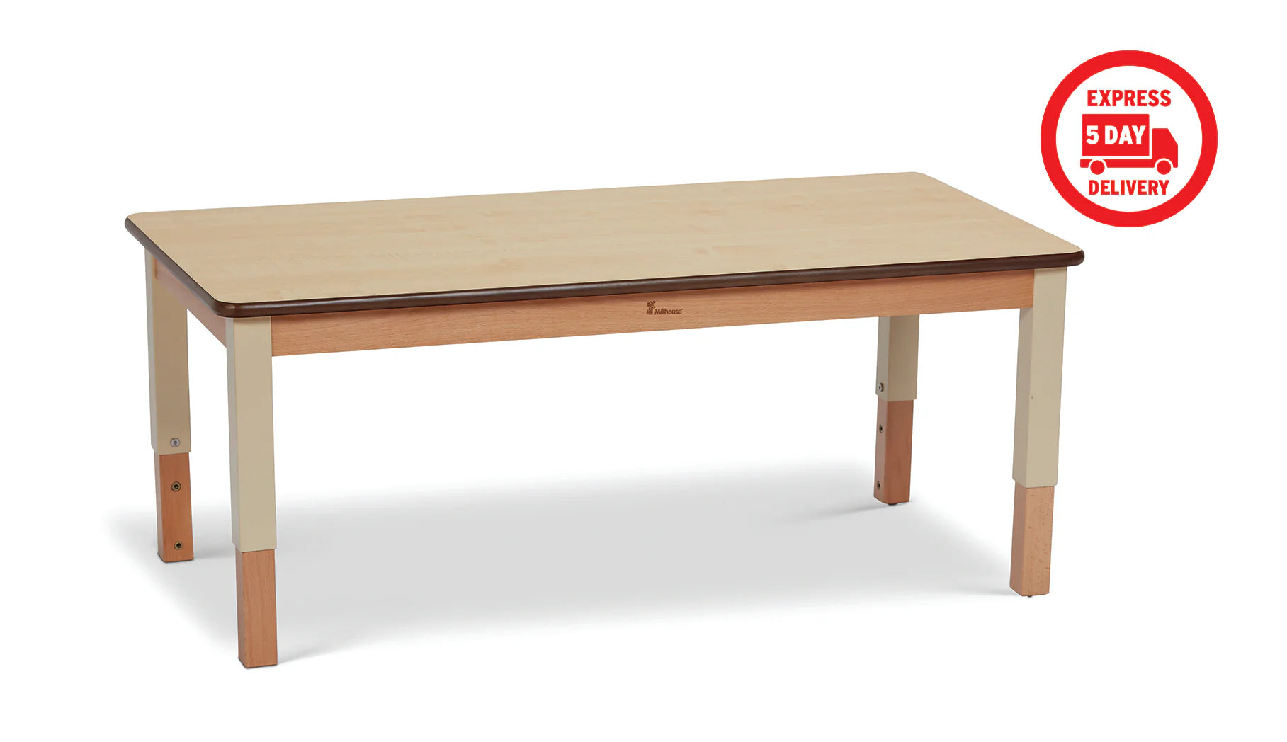Medium Rectangular Table (W1120 x D560) Height Adjustable - The Ministry of Outdoor Education