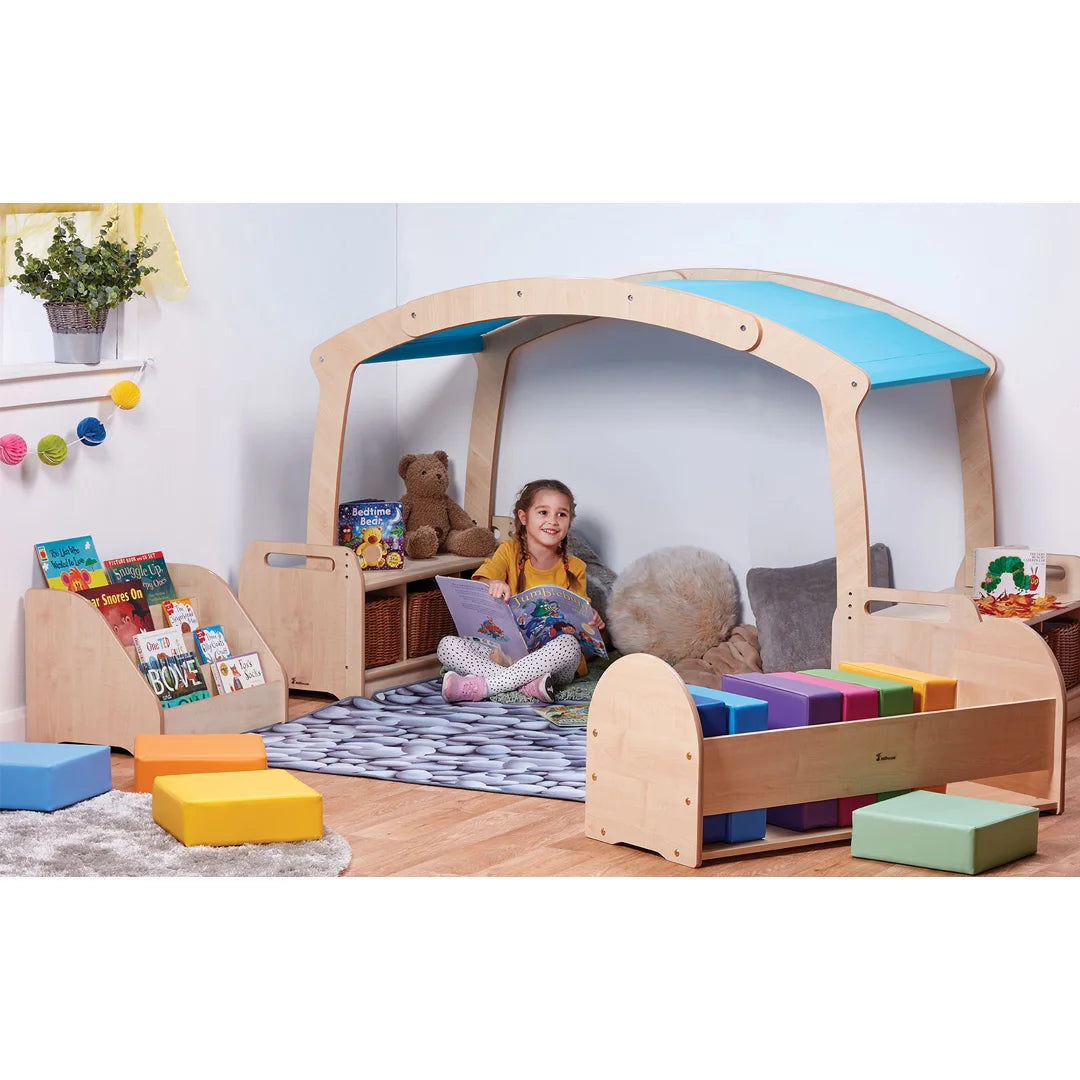 Mini Rainbow Reading Zone with Clear Tubs - The Ministry of Outdoor Education