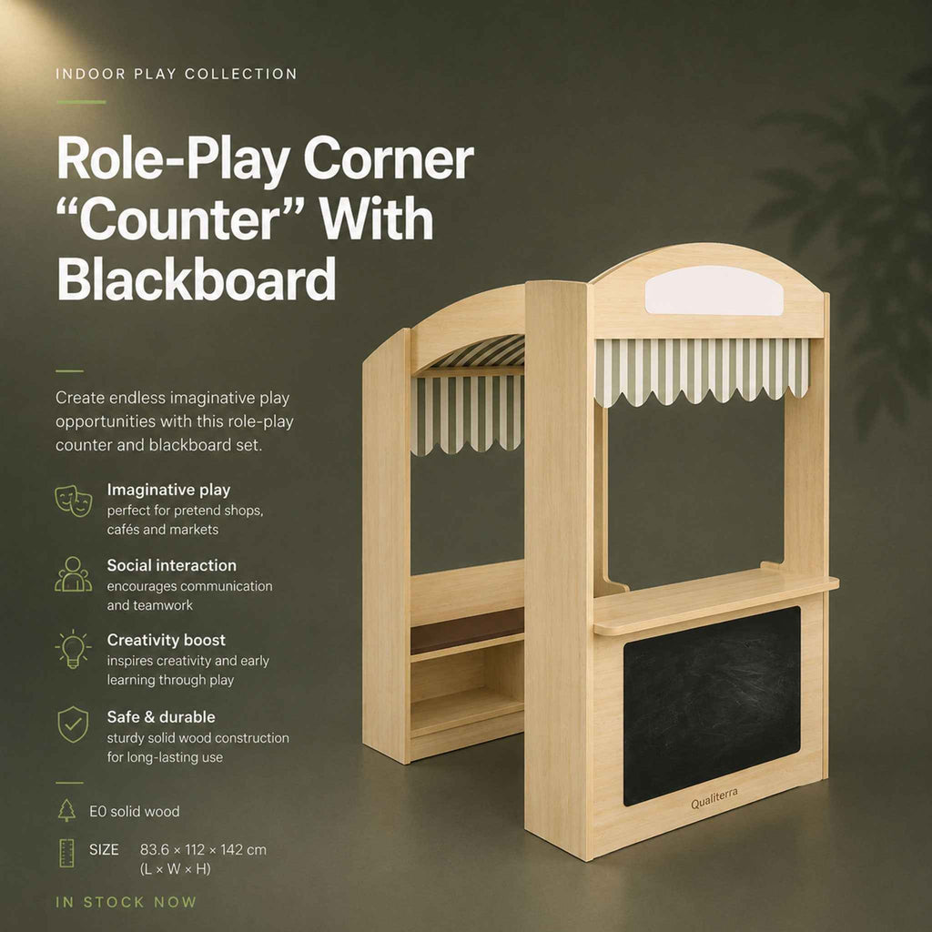 Role-Play Corner "Counter" With Blackboard