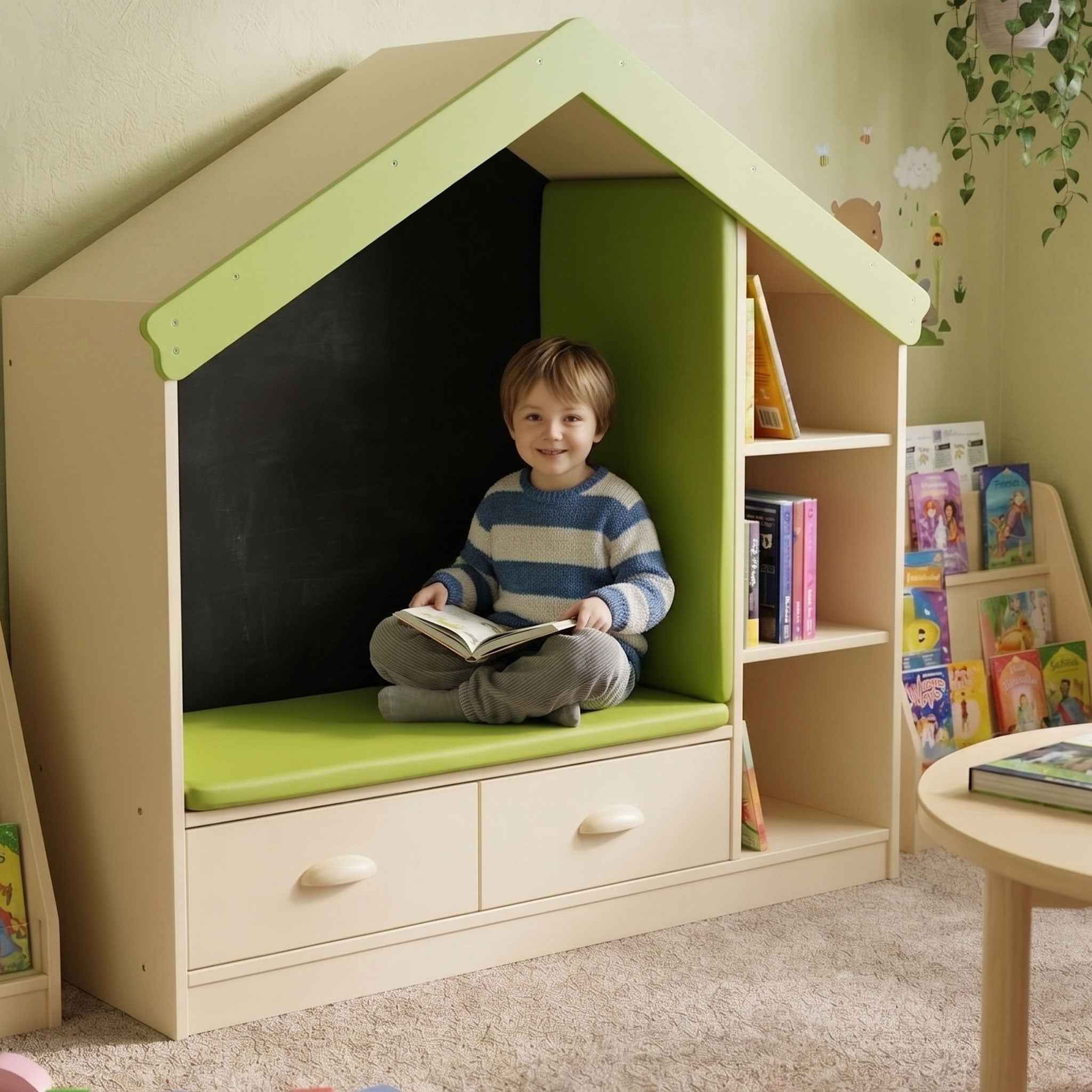 Reading House With Storage Open Roof