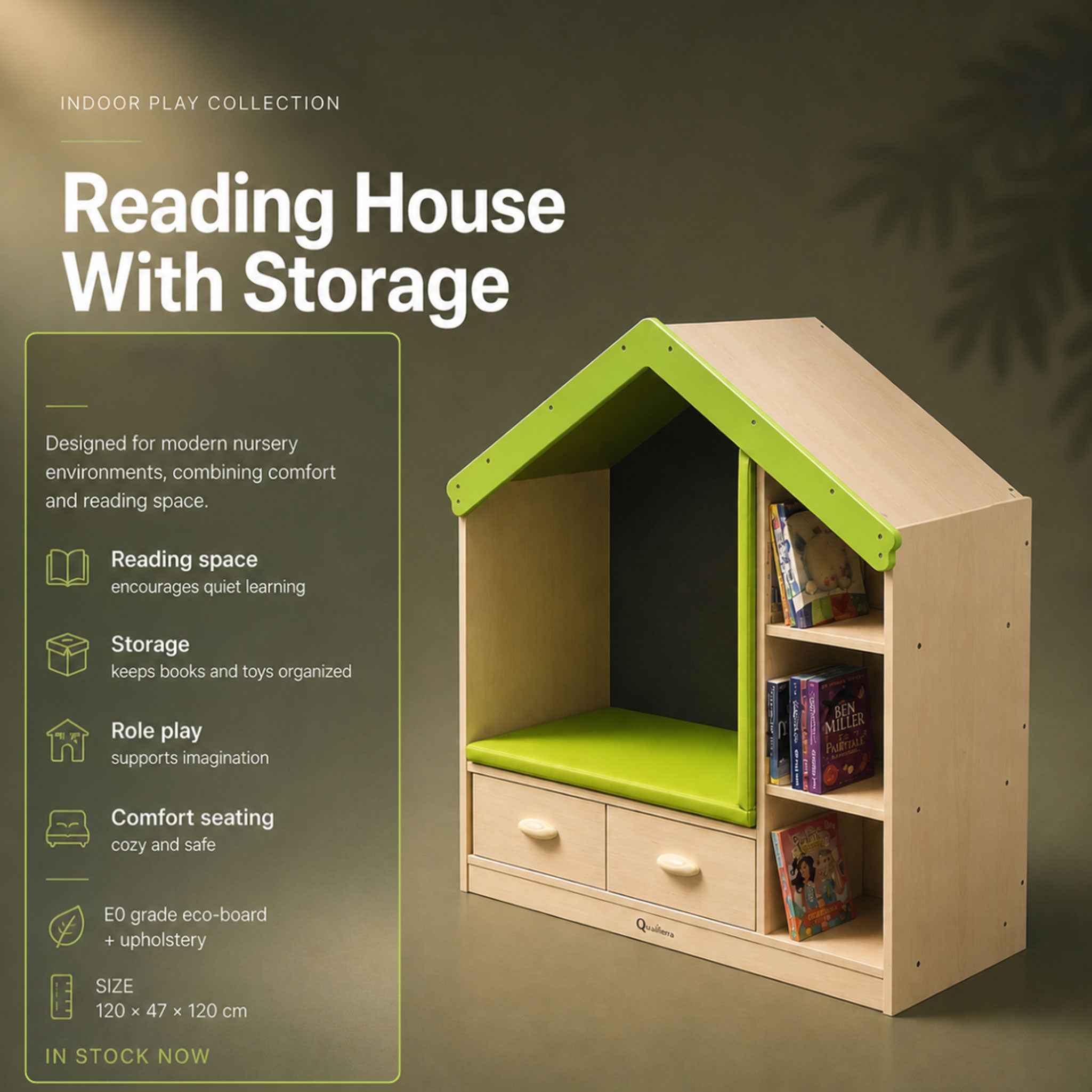 Reading House With Storage Open Roof