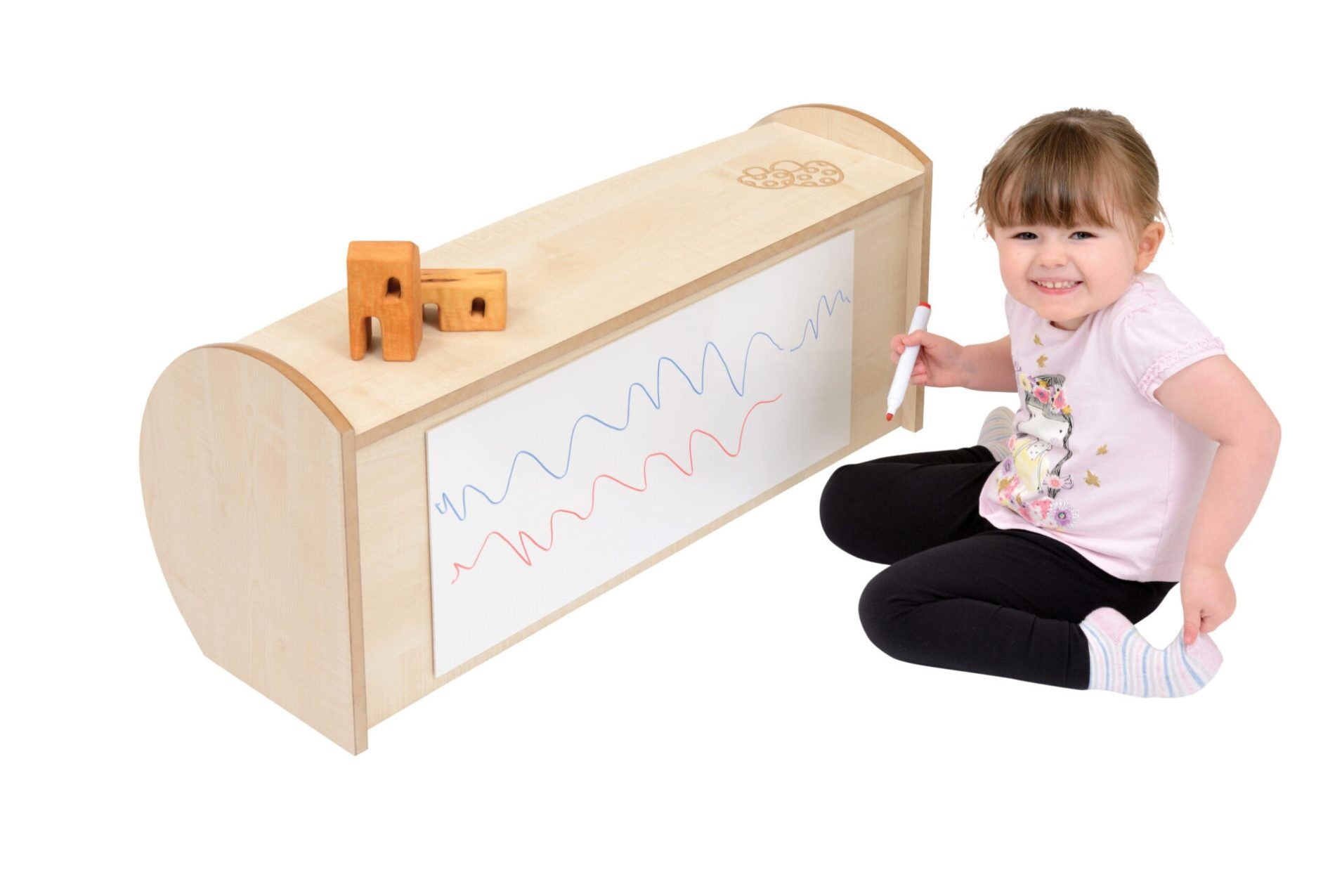Mini Shelf Unit With Dry Wipe Back (Maple) - The Ministry of Outdoor Education